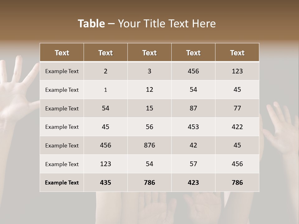 Hands PowerPoint Template