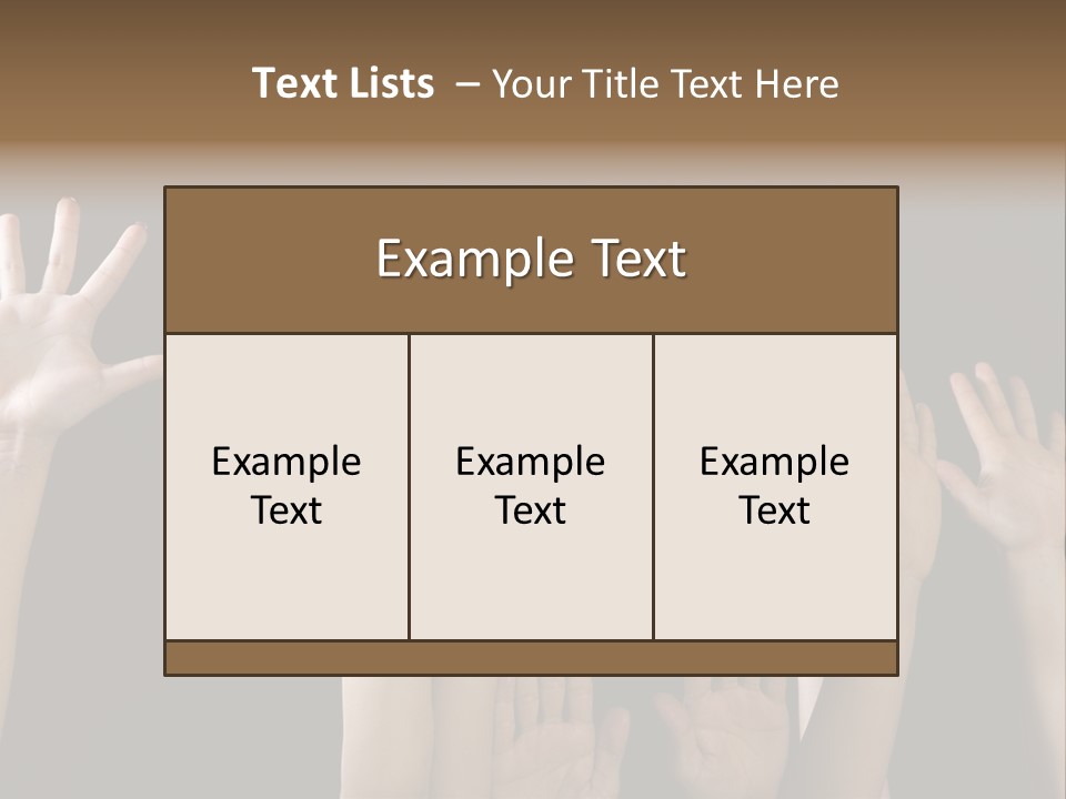Hands PowerPoint Template
