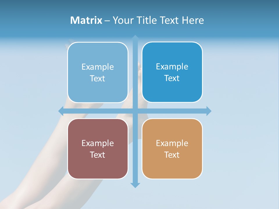 Close-Up Of Slim Legs Of Female Over Blue Sky Enjoying Summer PowerPoint Template