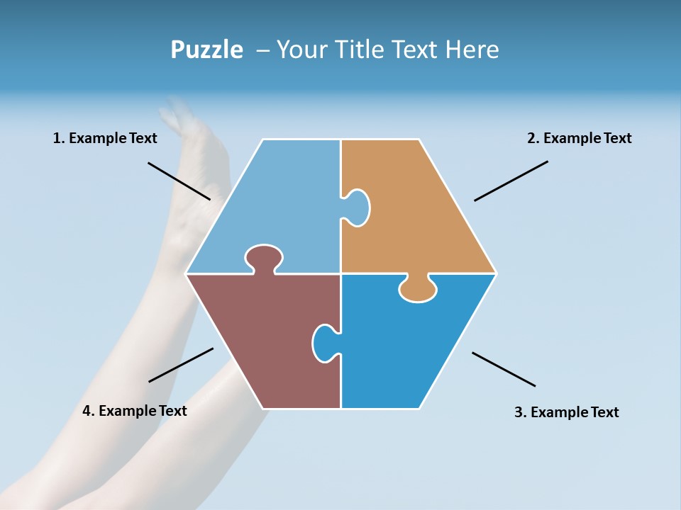 Close-Up Of Slim Legs Of Female Over Blue Sky Enjoying Summer PowerPoint Template