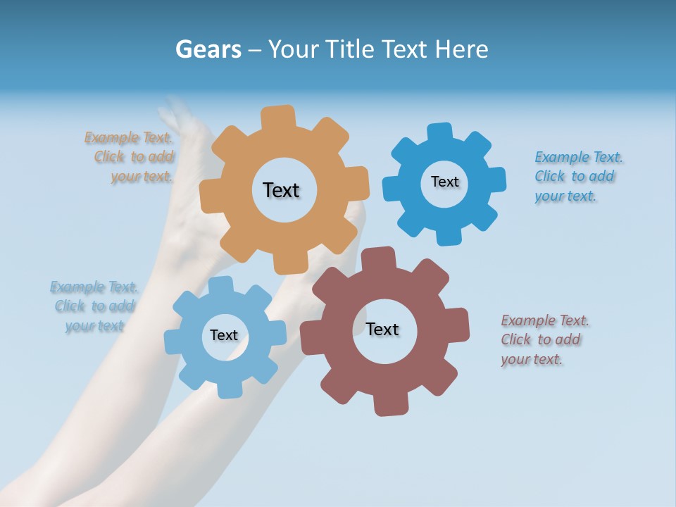 Close-Up Of Slim Legs Of Female Over Blue Sky Enjoying Summer PowerPoint Template