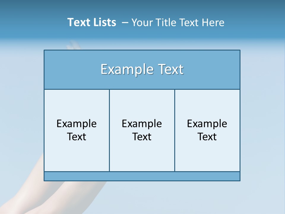 Close-Up Of Slim Legs Of Female Over Blue Sky Enjoying Summer PowerPoint Template