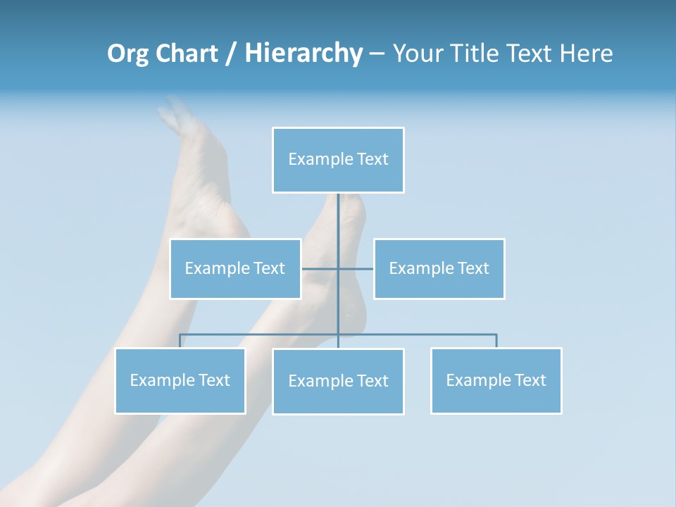 Close-Up Of Slim Legs Of Female Over Blue Sky Enjoying Summer PowerPoint Template