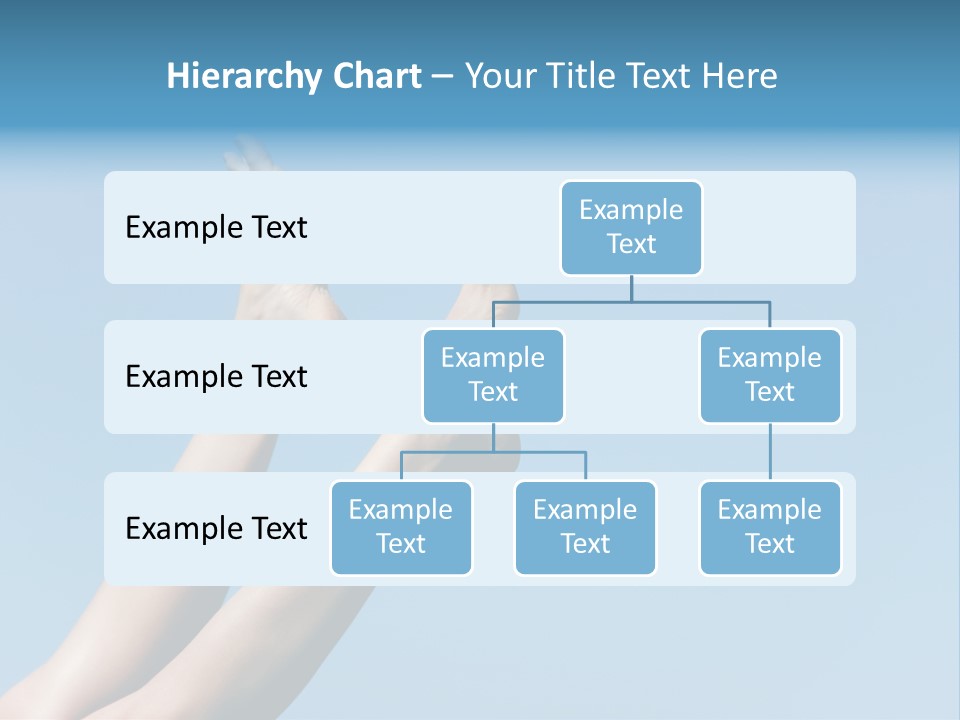 Close-Up Of Slim Legs Of Female Over Blue Sky Enjoying Summer PowerPoint Template