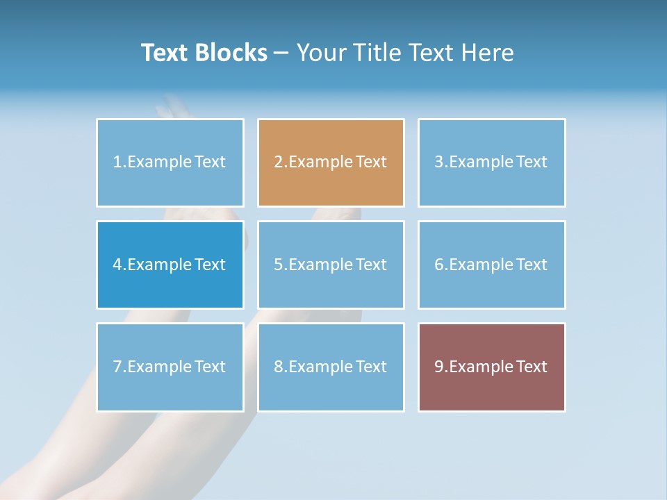 Close-Up Of Slim Legs Of Female Over Blue Sky Enjoying Summer PowerPoint Template