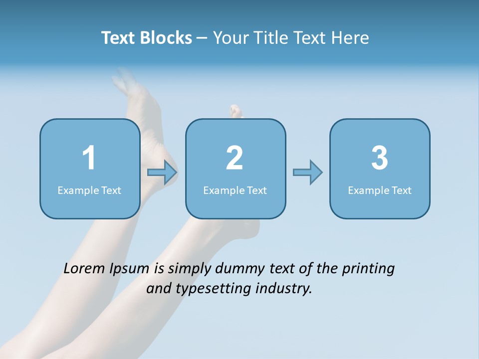 Close-Up Of Slim Legs Of Female Over Blue Sky Enjoying Summer PowerPoint Template