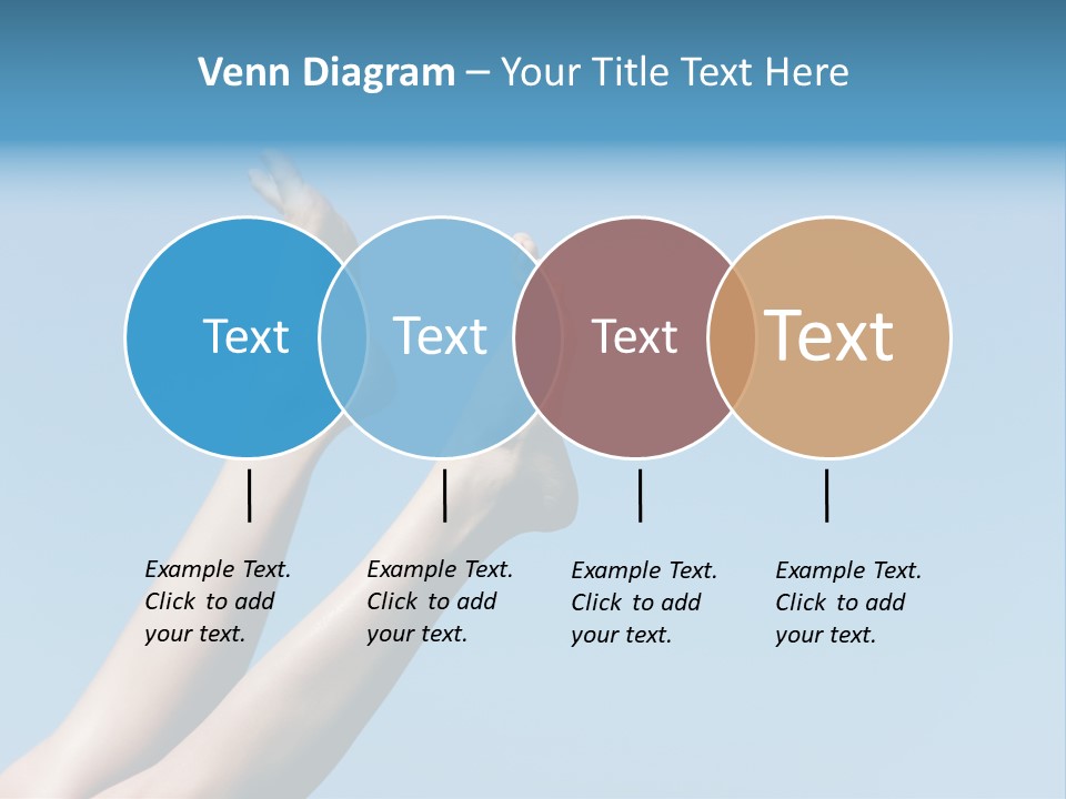 Close-Up Of Slim Legs Of Female Over Blue Sky Enjoying Summer PowerPoint Template