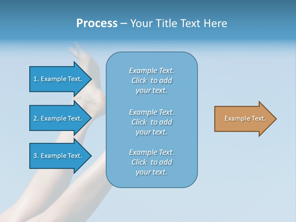 Close-Up Of Slim Legs Of Female Over Blue Sky Enjoying Summer PowerPoint Template