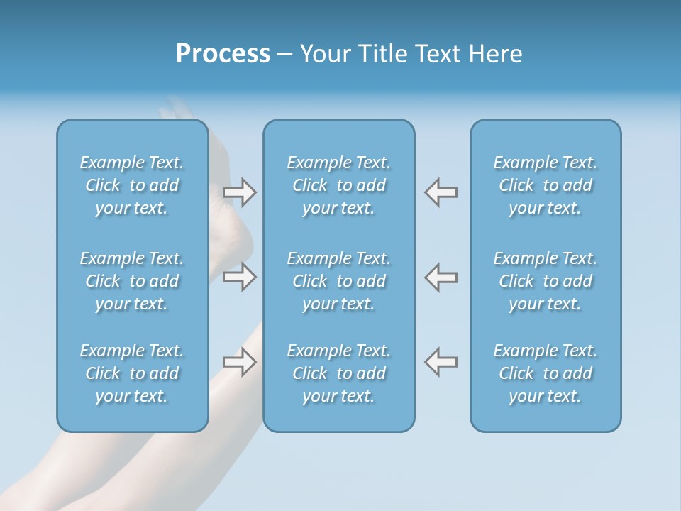 Close-Up Of Slim Legs Of Female Over Blue Sky Enjoying Summer PowerPoint Template