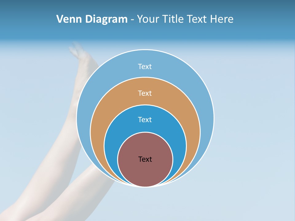 Close-Up Of Slim Legs Of Female Over Blue Sky Enjoying Summer PowerPoint Template