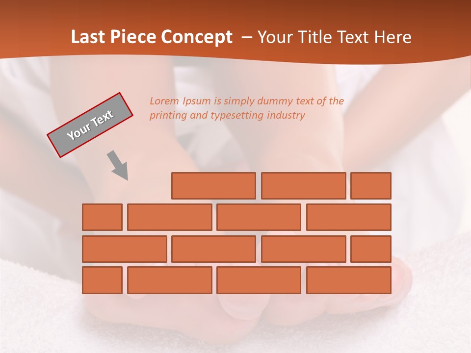 A Woman's Bare Feet On A White Towel PowerPoint Template