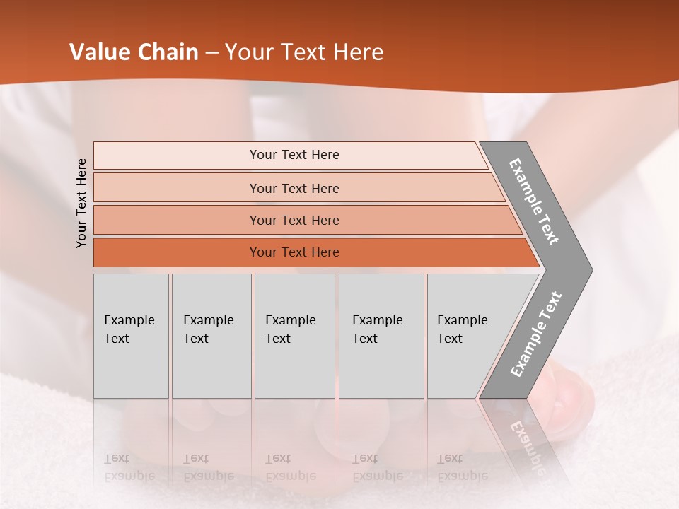 A Woman's Bare Feet On A White Towel PowerPoint Template