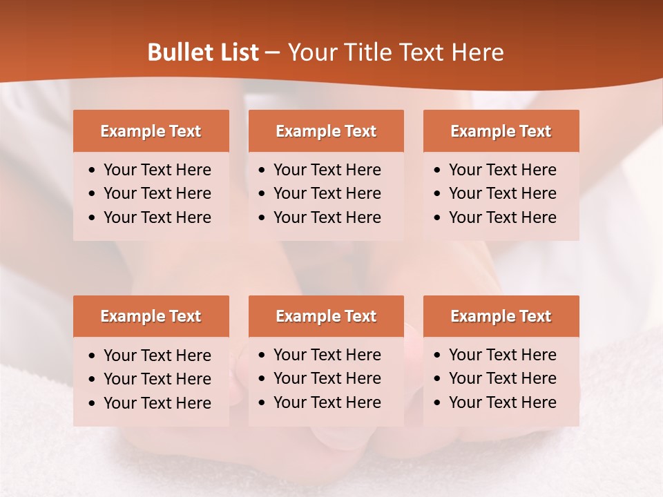 A Woman's Bare Feet On A White Towel PowerPoint Template