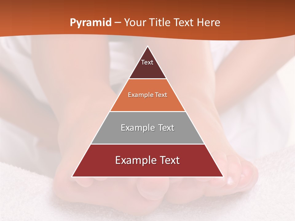 A Woman's Bare Feet On A White Towel PowerPoint Template