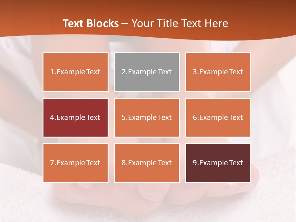 A Woman's Bare Feet On A White Towel PowerPoint Template