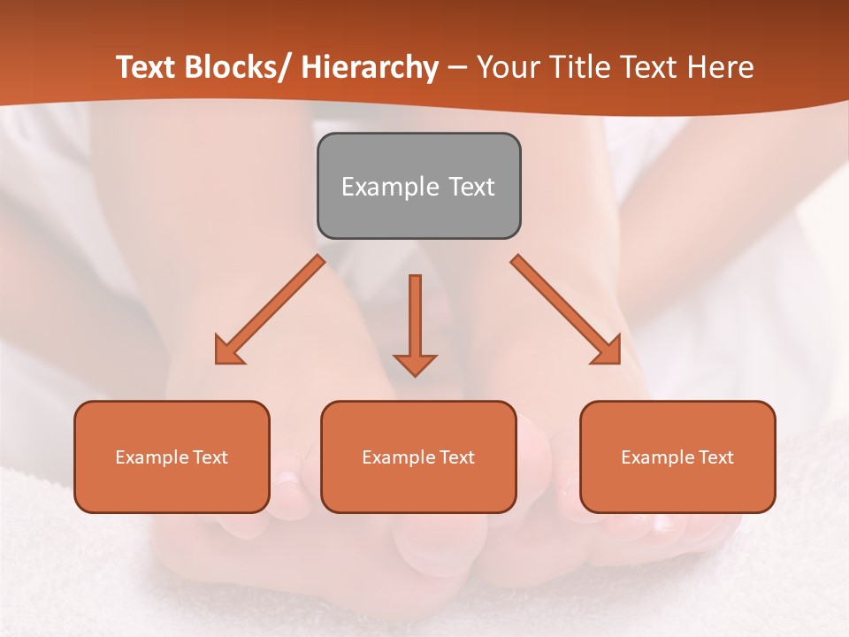 A Woman's Bare Feet On A White Towel PowerPoint Template