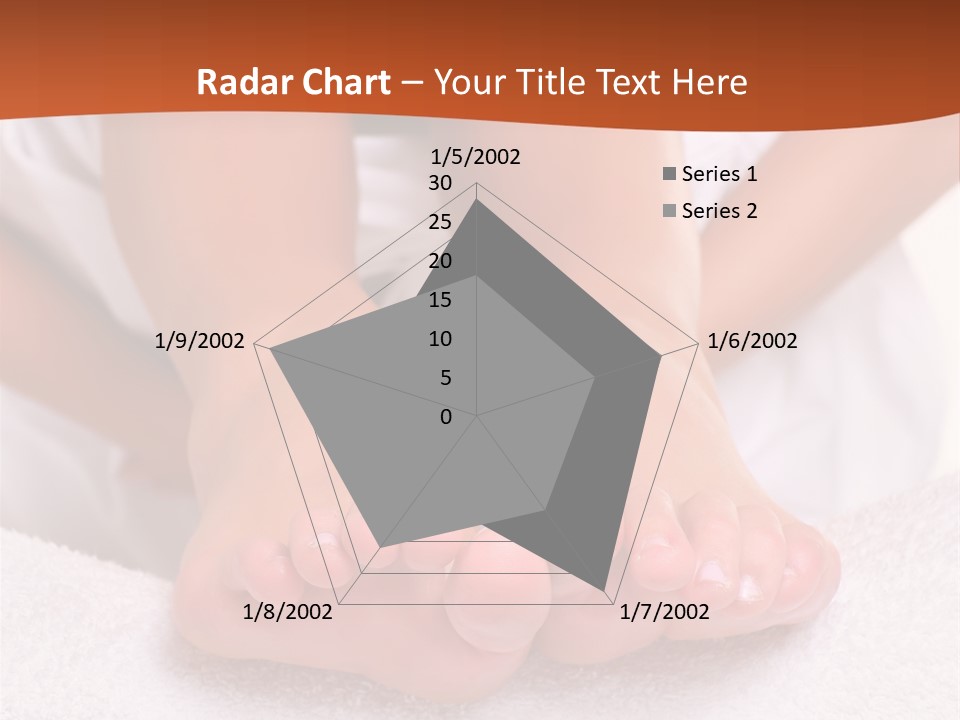 A Woman's Bare Feet On A White Towel PowerPoint Template