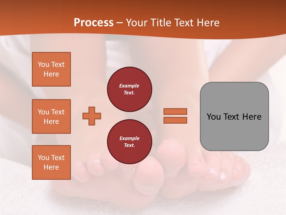A Woman's Bare Feet On A White Towel PowerPoint Template