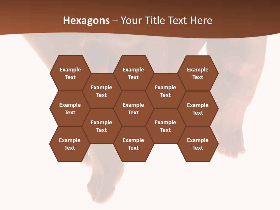 Beautiful Graceful Female Feet, Isolated On A White Background, Please See Some Of My Other Parts Of A Body Images: PowerPoint Template