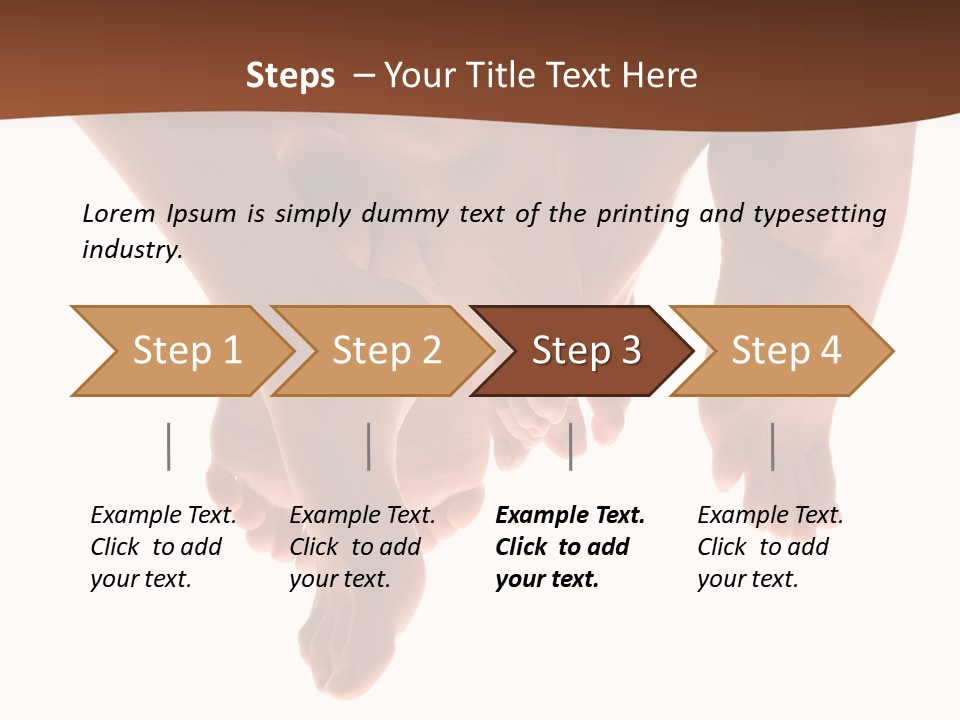 Beautiful Graceful Female Feet, Isolated On A White Background, Please See Some Of My Other Parts Of A Body Images: PowerPoint Template