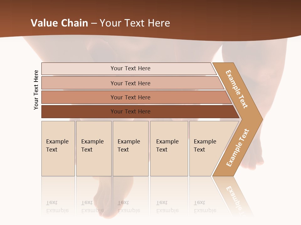 Beautiful Graceful Female Feet, Isolated On A White Background, Please See Some Of My Other Parts Of A Body Images: PowerPoint Template