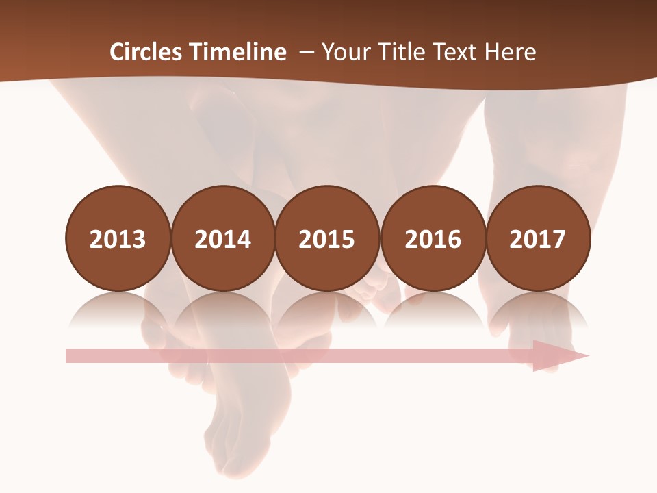 Beautiful Graceful Female Feet, Isolated On A White Background, Please See Some Of My Other Parts Of A Body Images: PowerPoint Template