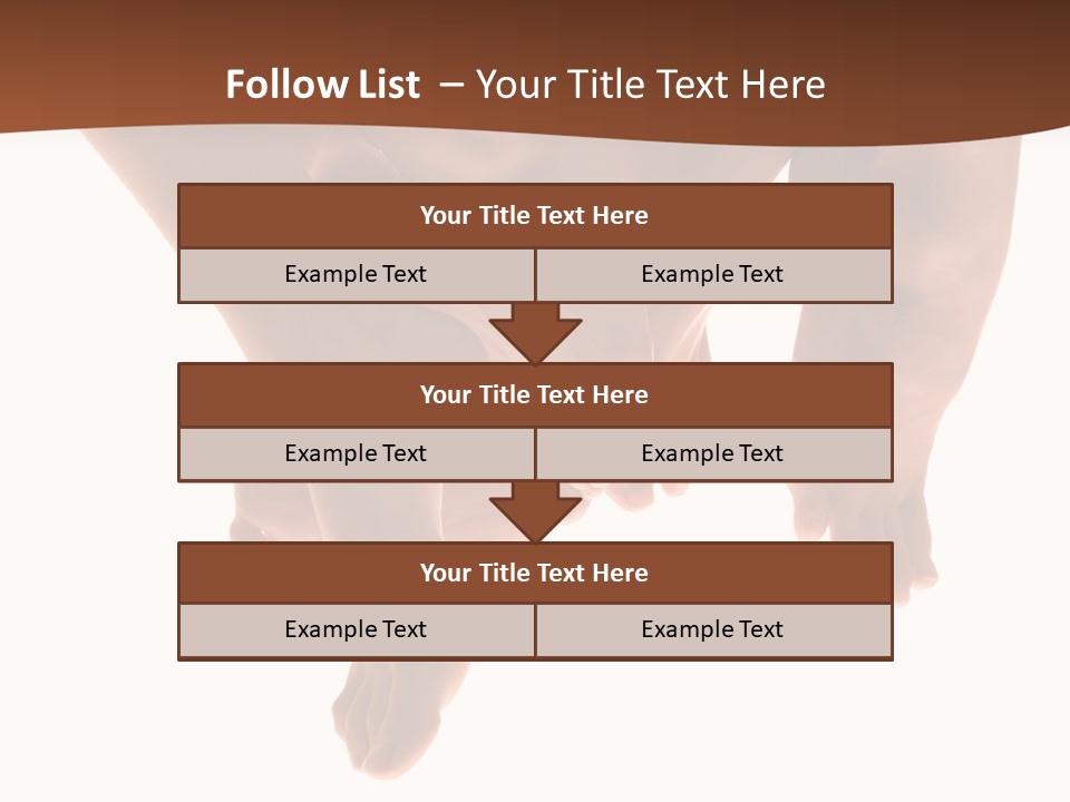 Beautiful Graceful Female Feet, Isolated On A White Background, Please See Some Of My Other Parts Of A Body Images: PowerPoint Template