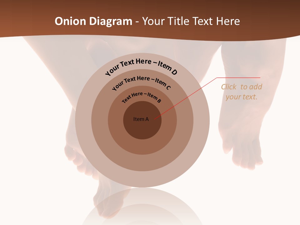 Beautiful Graceful Female Feet, Isolated On A White Background, Please See Some Of My Other Parts Of A Body Images: PowerPoint Template