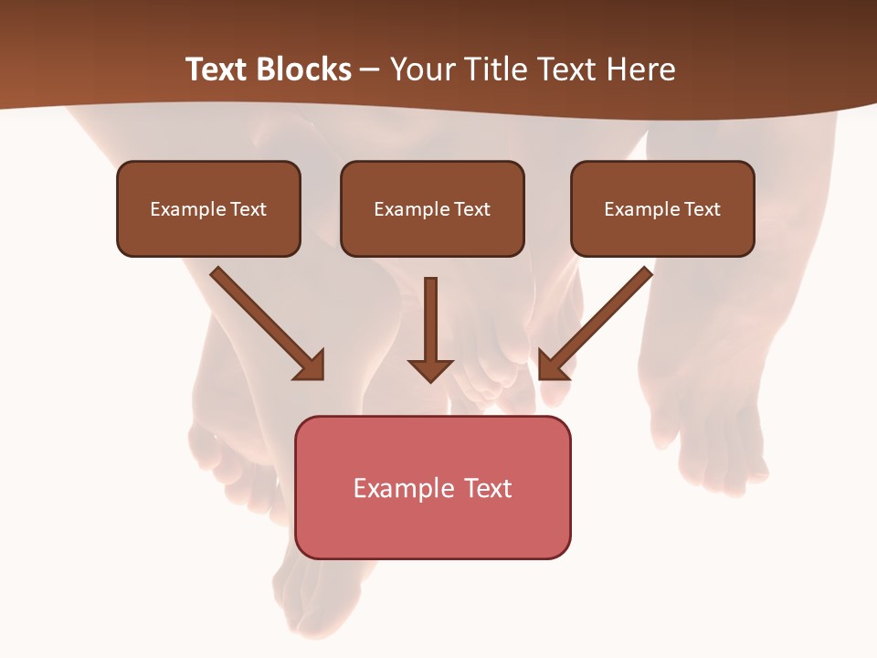 Beautiful Graceful Female Feet, Isolated On A White Background, Please See Some Of My Other Parts Of A Body Images: PowerPoint Template