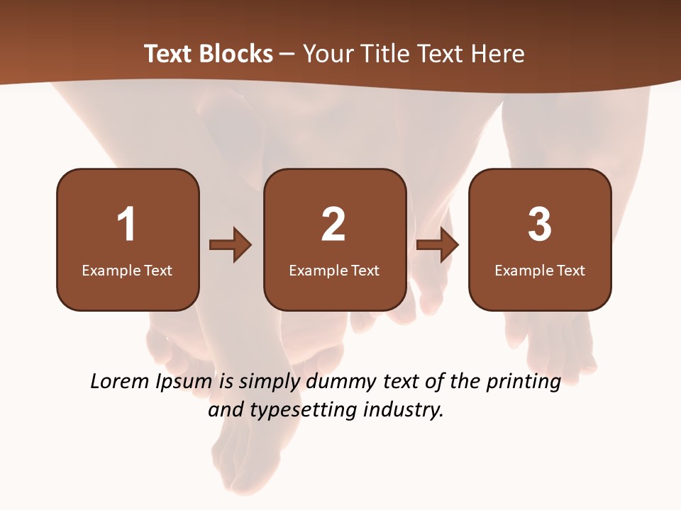 Beautiful Graceful Female Feet, Isolated On A White Background, Please See Some Of My Other Parts Of A Body Images: PowerPoint Template