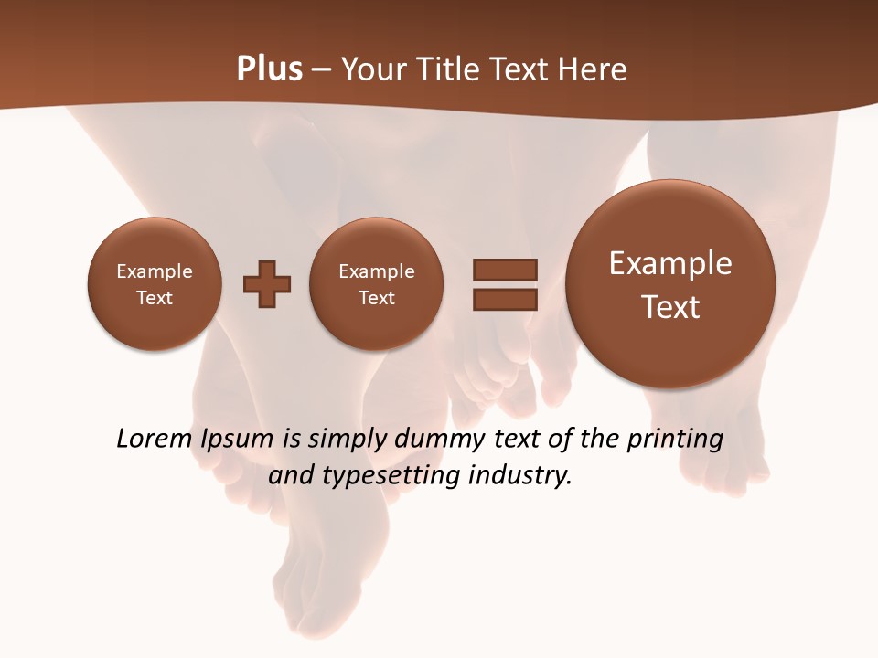 Beautiful Graceful Female Feet, Isolated On A White Background, Please See Some Of My Other Parts Of A Body Images: PowerPoint Template