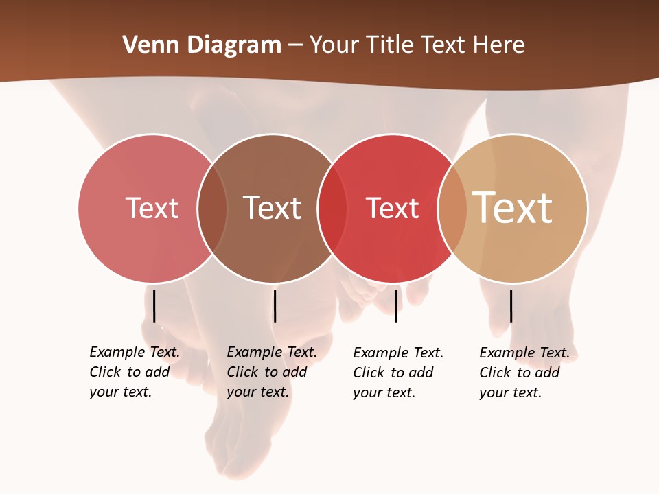 Beautiful Graceful Female Feet, Isolated On A White Background, Please See Some Of My Other Parts Of A Body Images: PowerPoint Template