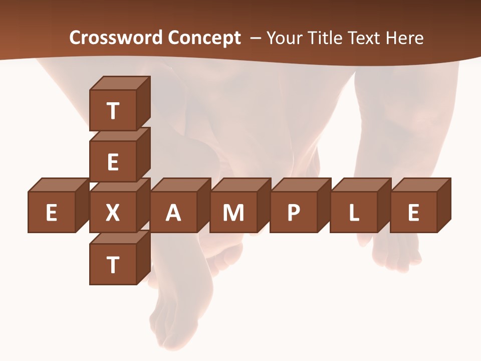 Beautiful Graceful Female Feet, Isolated On A White Background, Please See Some Of My Other Parts Of A Body Images: PowerPoint Template