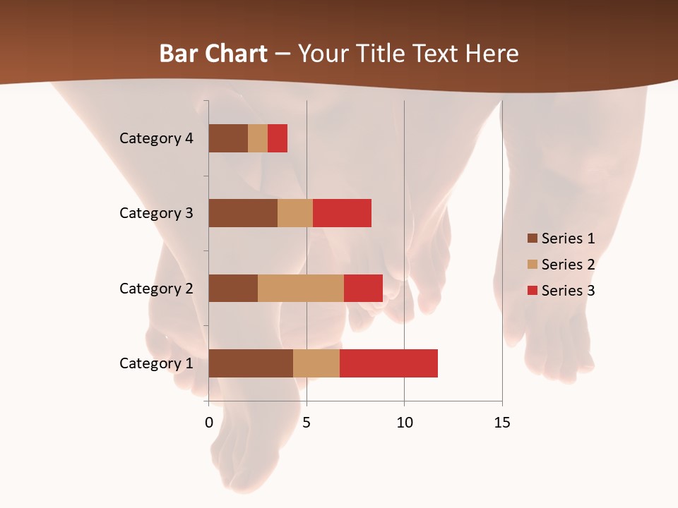 Beautiful Graceful Female Feet, Isolated On A White Background, Please See Some Of My Other Parts Of A Body Images: PowerPoint Template