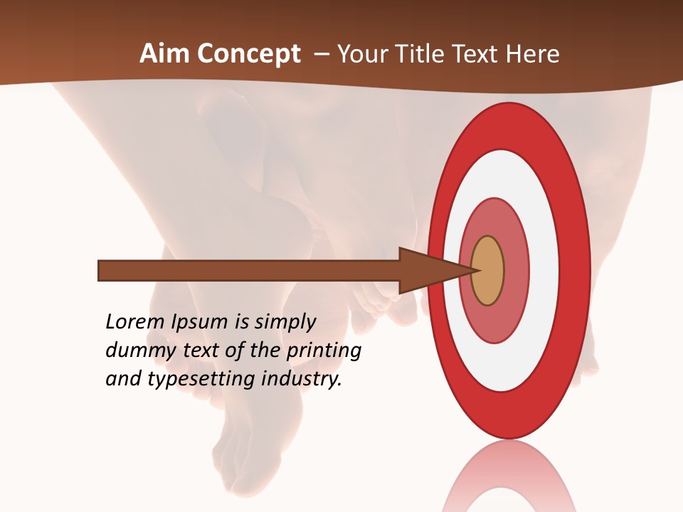 Beautiful Graceful Female Feet, Isolated On A White Background, Please See Some Of My Other Parts Of A Body Images: PowerPoint Template