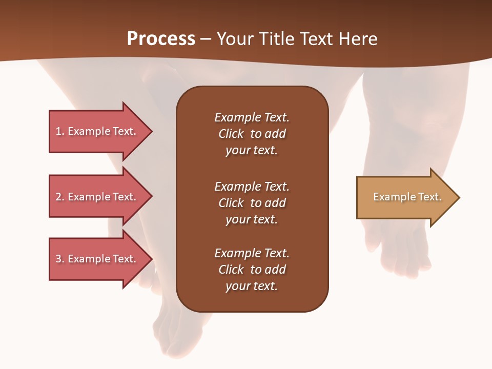 Beautiful Graceful Female Feet, Isolated On A White Background, Please See Some Of My Other Parts Of A Body Images: PowerPoint Template
