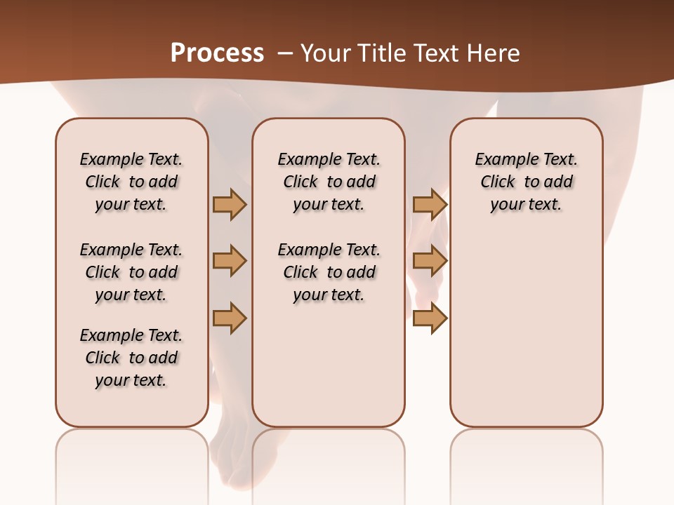 Beautiful Graceful Female Feet, Isolated On A White Background, Please See Some Of My Other Parts Of A Body Images: PowerPoint Template