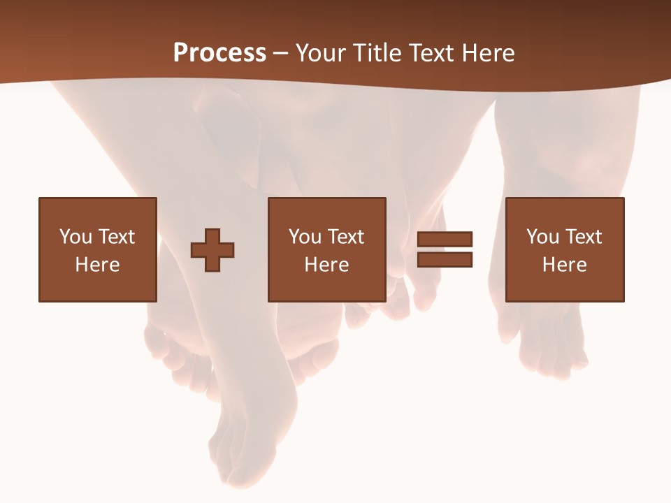 Beautiful Graceful Female Feet, Isolated On A White Background, Please See Some Of My Other Parts Of A Body Images: PowerPoint Template