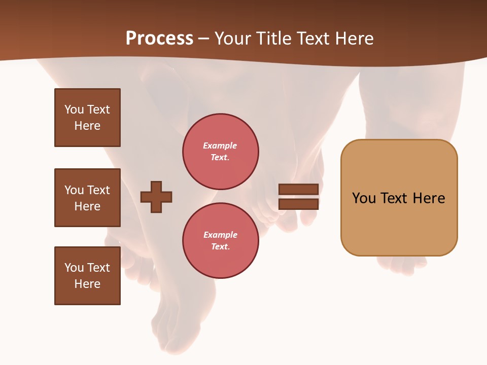 Beautiful Graceful Female Feet, Isolated On A White Background, Please See Some Of My Other Parts Of A Body Images: PowerPoint Template
