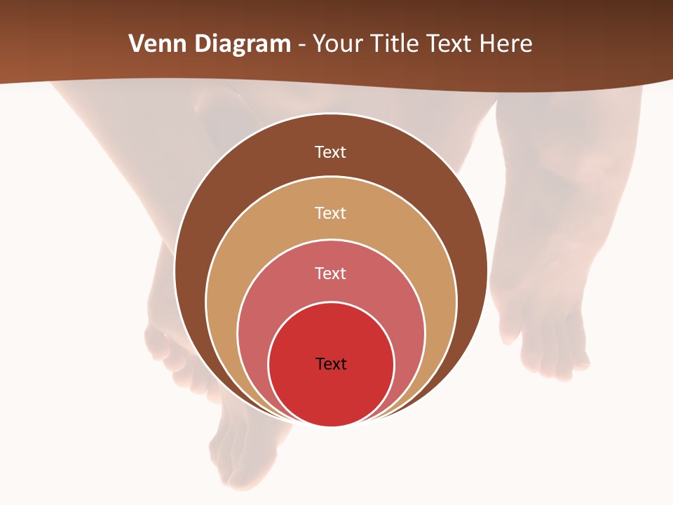 Beautiful Graceful Female Feet, Isolated On A White Background, Please See Some Of My Other Parts Of A Body Images: PowerPoint Template