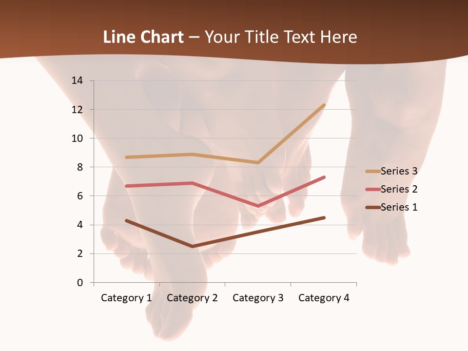 Beautiful Graceful Female Feet, Isolated On A White Background, Please See Some Of My Other Parts Of A Body Images: PowerPoint Template