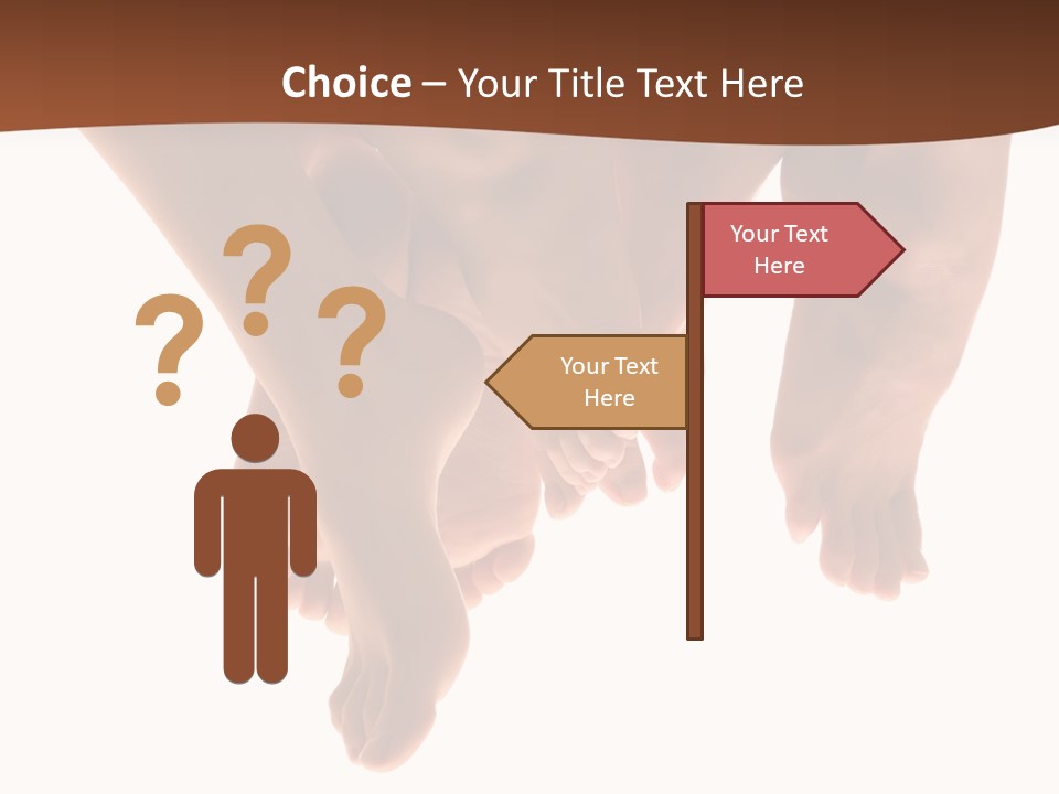 Beautiful Graceful Female Feet, Isolated On A White Background, Please See Some Of My Other Parts Of A Body Images: PowerPoint Template