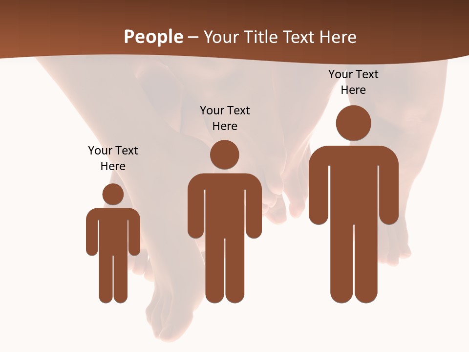 Beautiful Graceful Female Feet, Isolated On A White Background, Please See Some Of My Other Parts Of A Body Images: PowerPoint Template