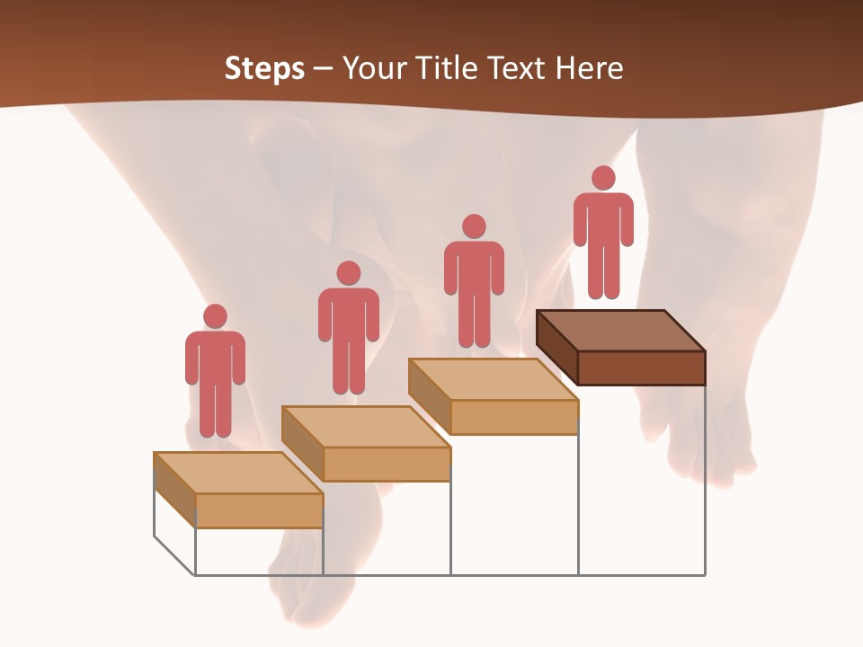 Beautiful Graceful Female Feet, Isolated On A White Background, Please See Some Of My Other Parts Of A Body Images: PowerPoint Template