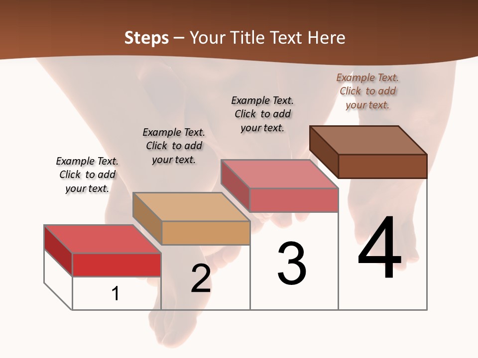 Beautiful Graceful Female Feet, Isolated On A White Background, Please See Some Of My Other Parts Of A Body Images: PowerPoint Template