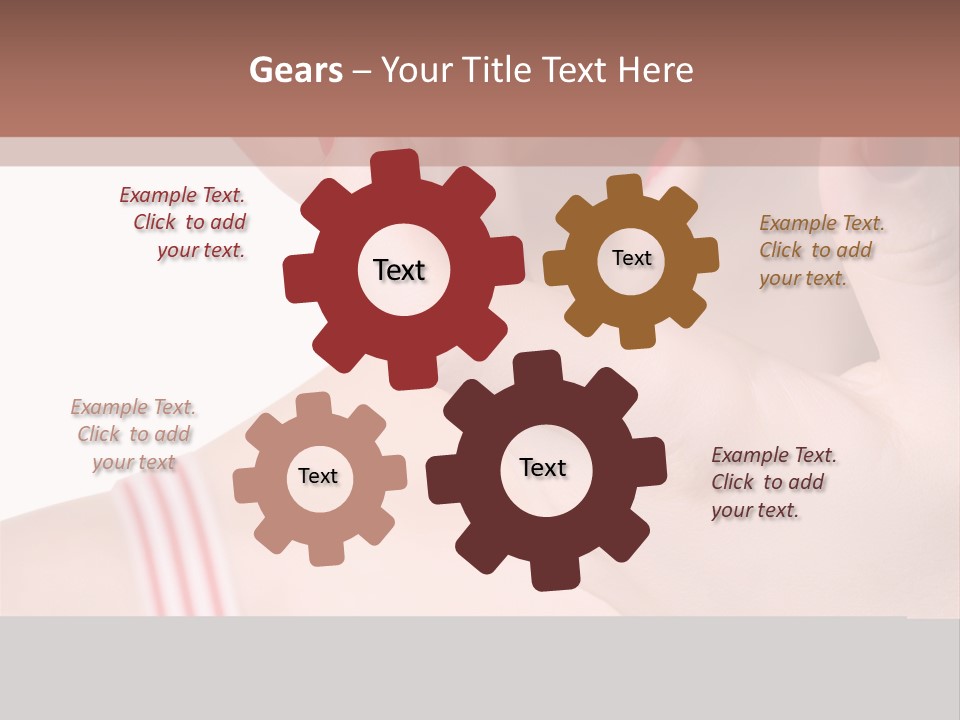 Face Of The Beautiful Girl With Maik-Up Close Up, Sharpness On Fingers, Isolated On A White Background, Please See Some Of My Other Parts Of A Body Images: PowerPoint Template