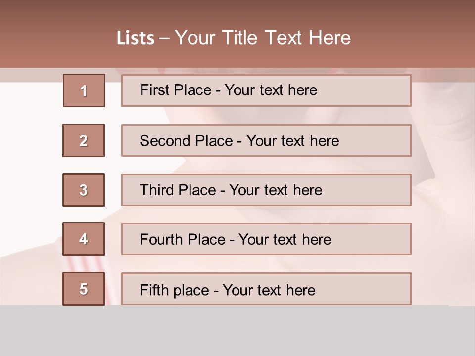 Face Of The Beautiful Girl With Maik-Up Close Up, Sharpness On Fingers, Isolated On A White Background, Please See Some Of My Other Parts Of A Body Images: PowerPoint Template