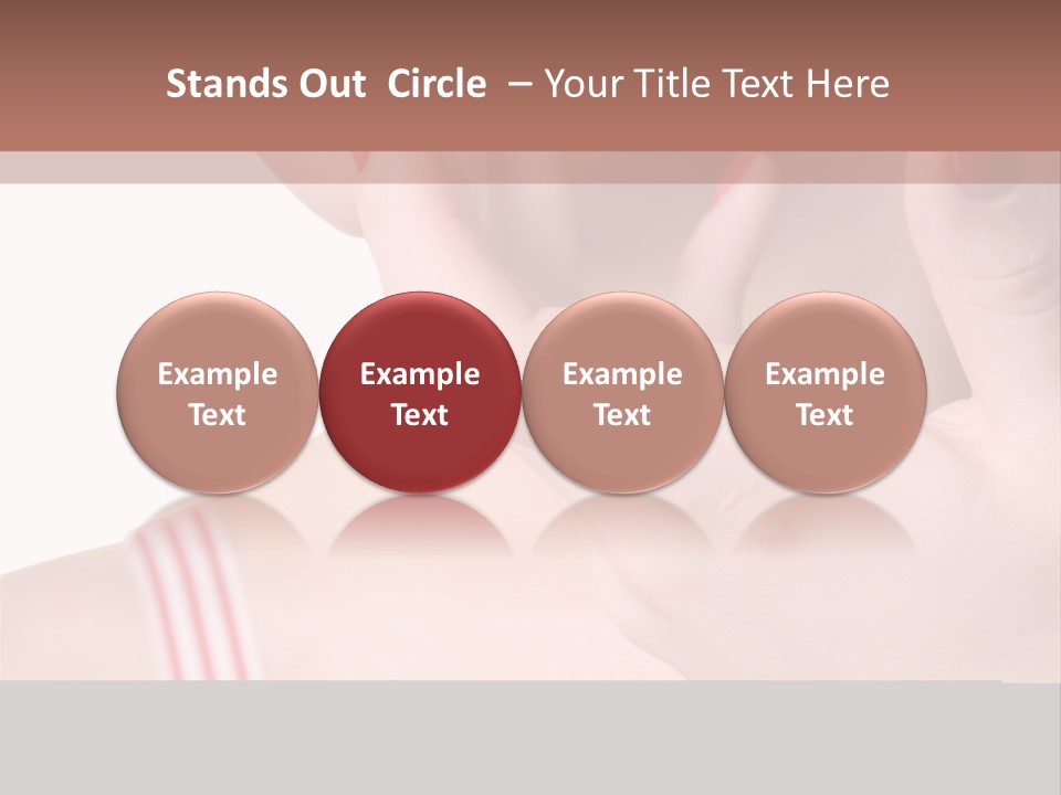 Face Of The Beautiful Girl With Maik-Up Close Up, Sharpness On Fingers, Isolated On A White Background, Please See Some Of My Other Parts Of A Body Images: PowerPoint Template