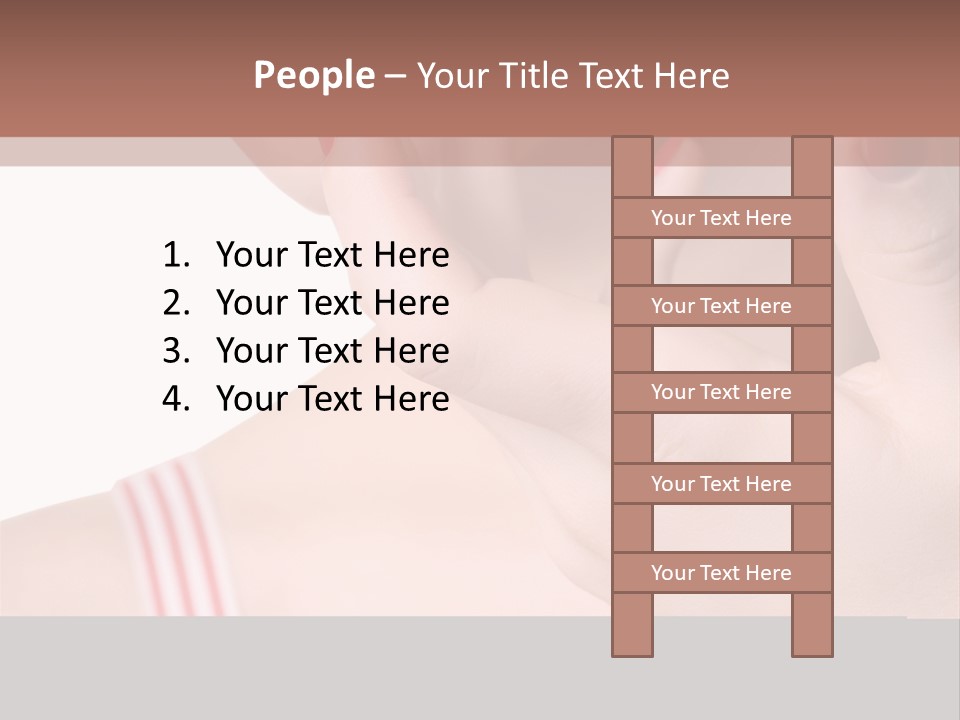 Face Of The Beautiful Girl With Maik-Up Close Up, Sharpness On Fingers, Isolated On A White Background, Please See Some Of My Other Parts Of A Body Images: PowerPoint Template