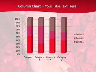 Pair Of Well-Groomed Feet Against From Petals Of Red Roses PowerPoint Template